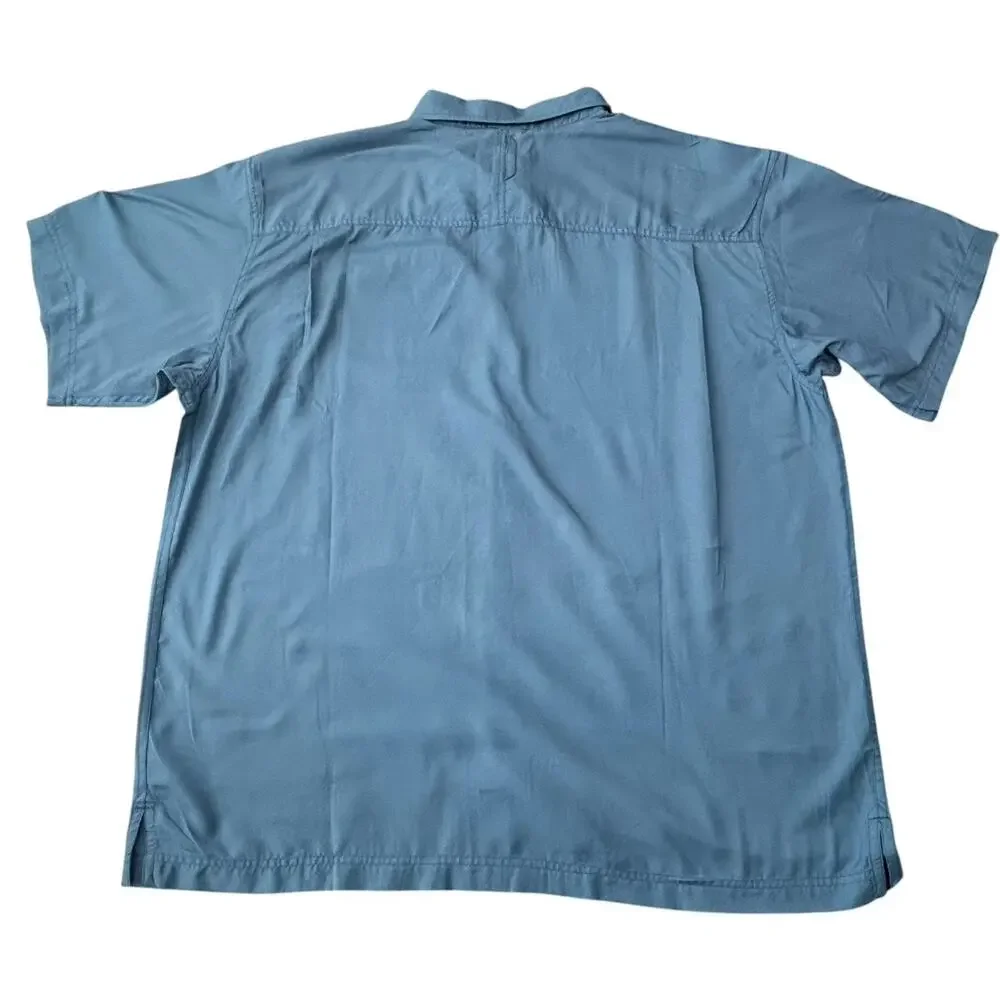 The North Face Mens Short Sleeve LIGHTRANGE Breathable UPF Shirt XXL Blue